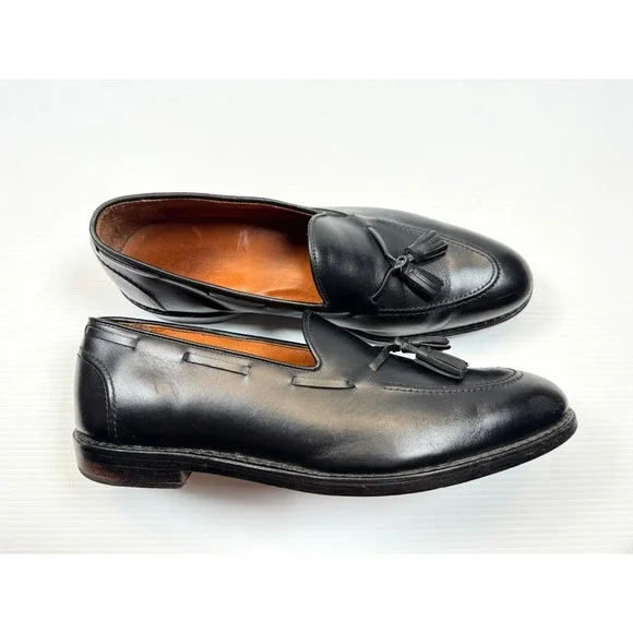 Polo Ralph Lauren Booth Calfskin Loafers Mens 12 D EUC Slip on Tassled Dress